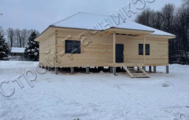 4 Брусовой дом  ОД-41, 13,5Х9, 127,8 м², Калужская область, Малоярославецкий район, село Казариново (5)